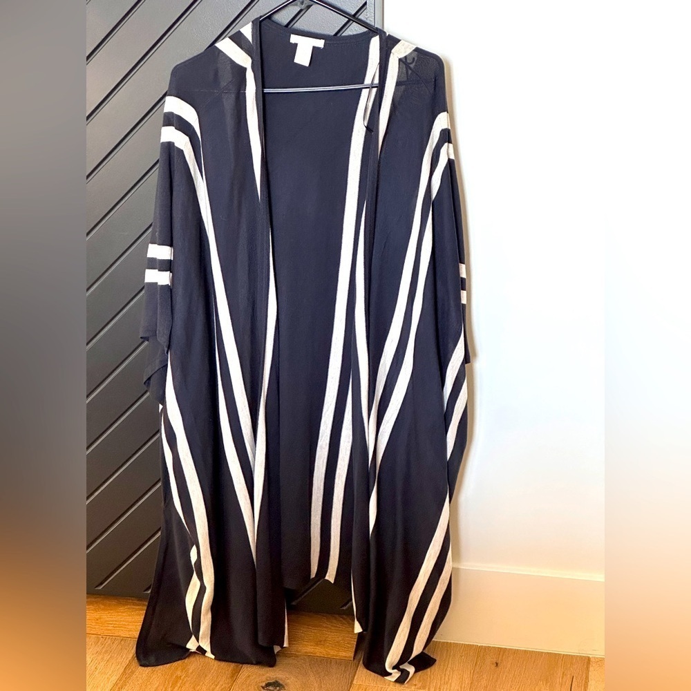 H&M Knit stripped topper. One size. Worn only once!